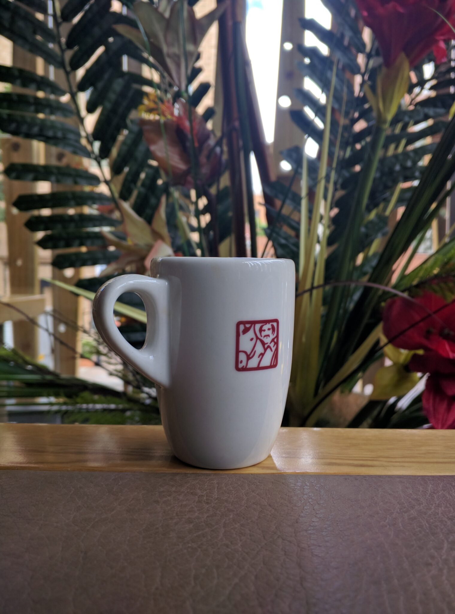 Mug of Coffee at Juan Valdez Cafe in Bogota, Colombia