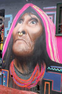Old Woman Street Art - Bogotá Colombia Graffiti Tour