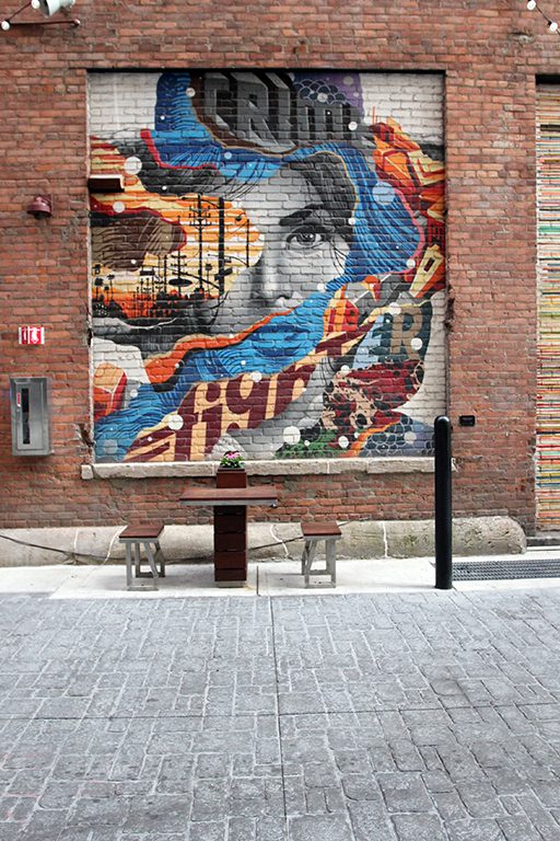 Mural in The Belt Alley in Detroit, MI