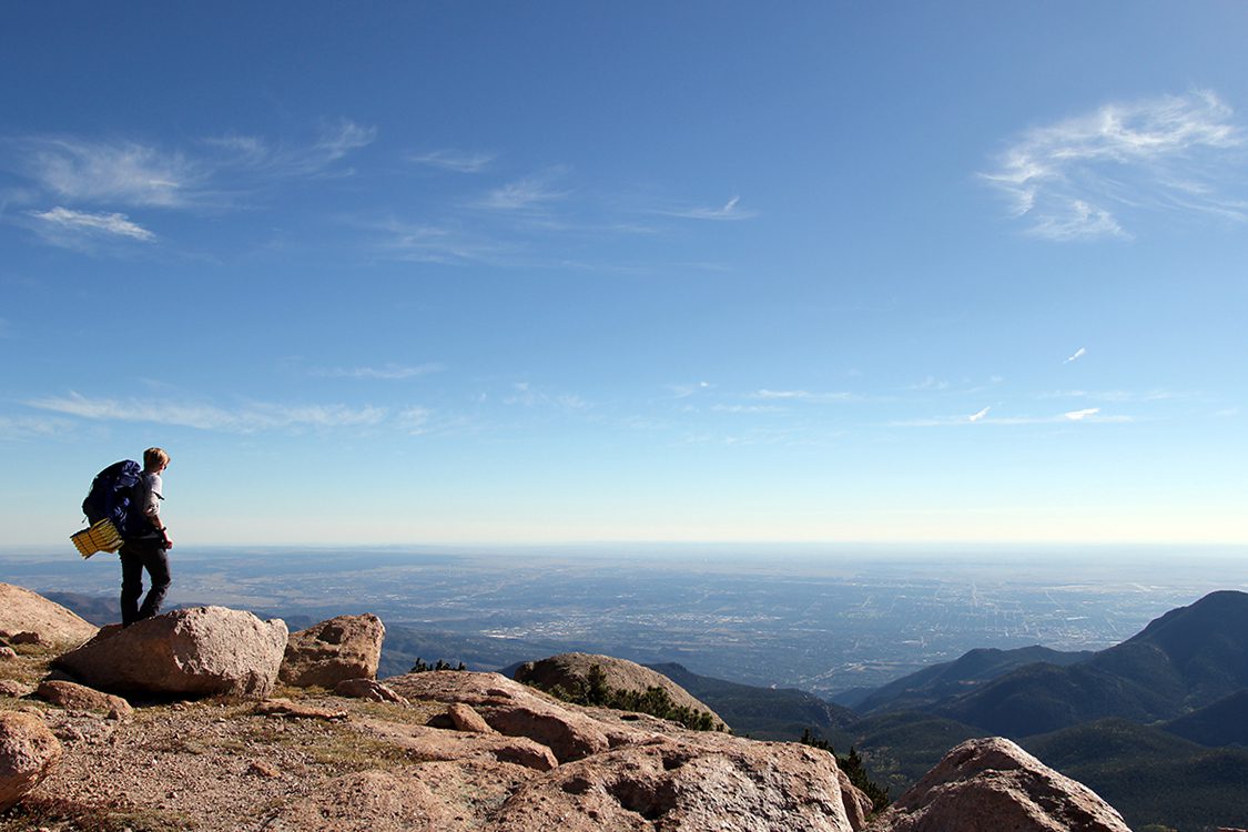 Heather Physioc Hiking Overlook Pikes Peak