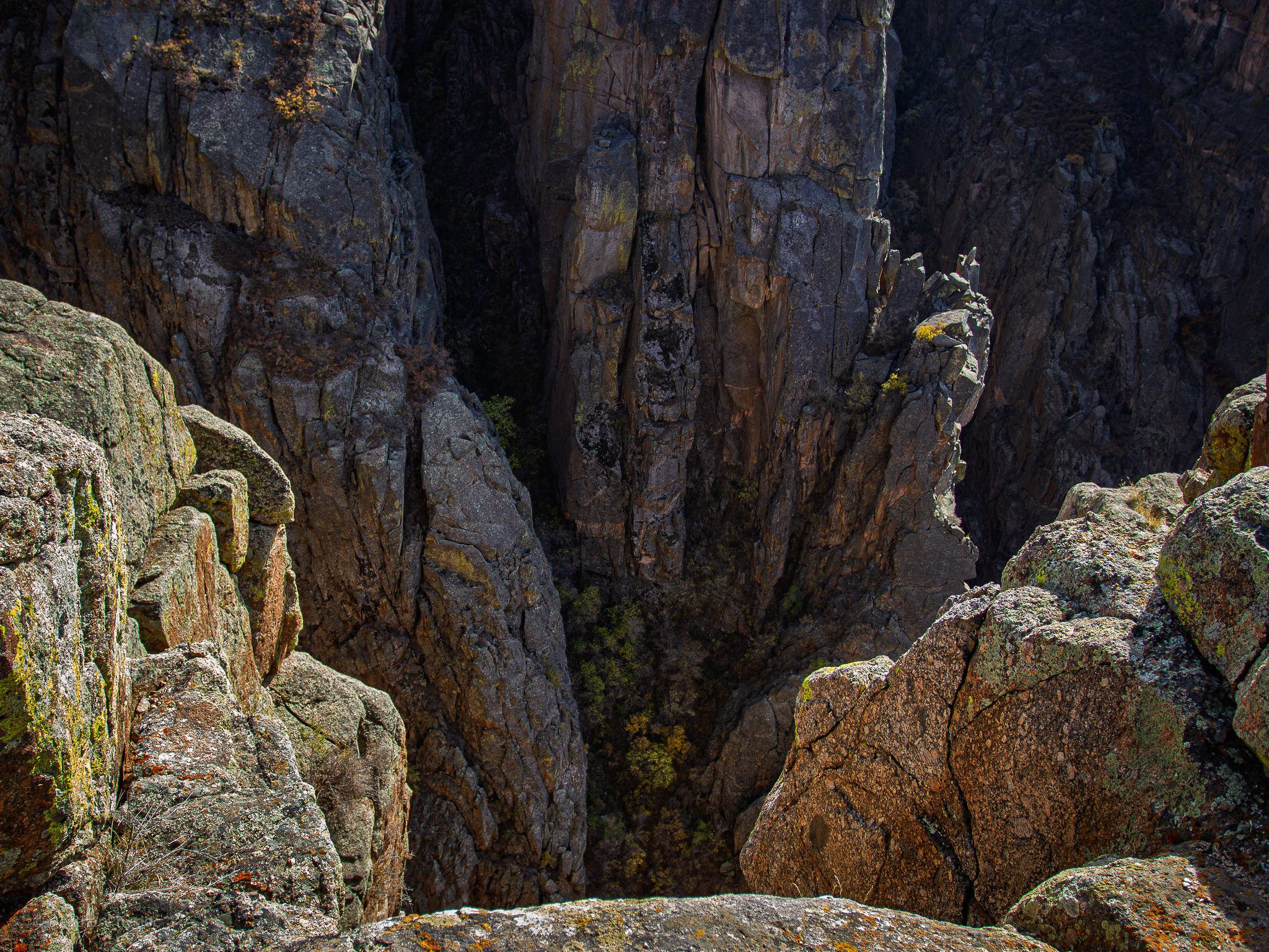 Deep gorge at Black Canyon of the Gunnison