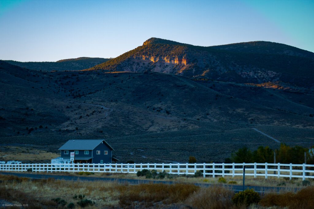 Antimony Utah at Sunset