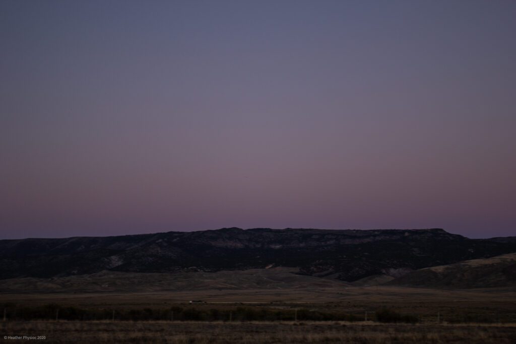 Purple Sunset in Antimony, Utah