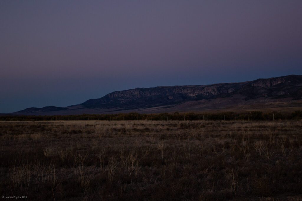 Purple Sunset over Antimony, Utah Homestead