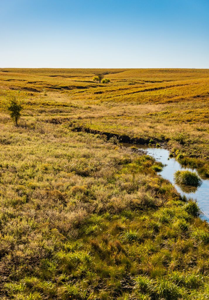Winding Creek on the Flint Hills Nature Trail in Kansas