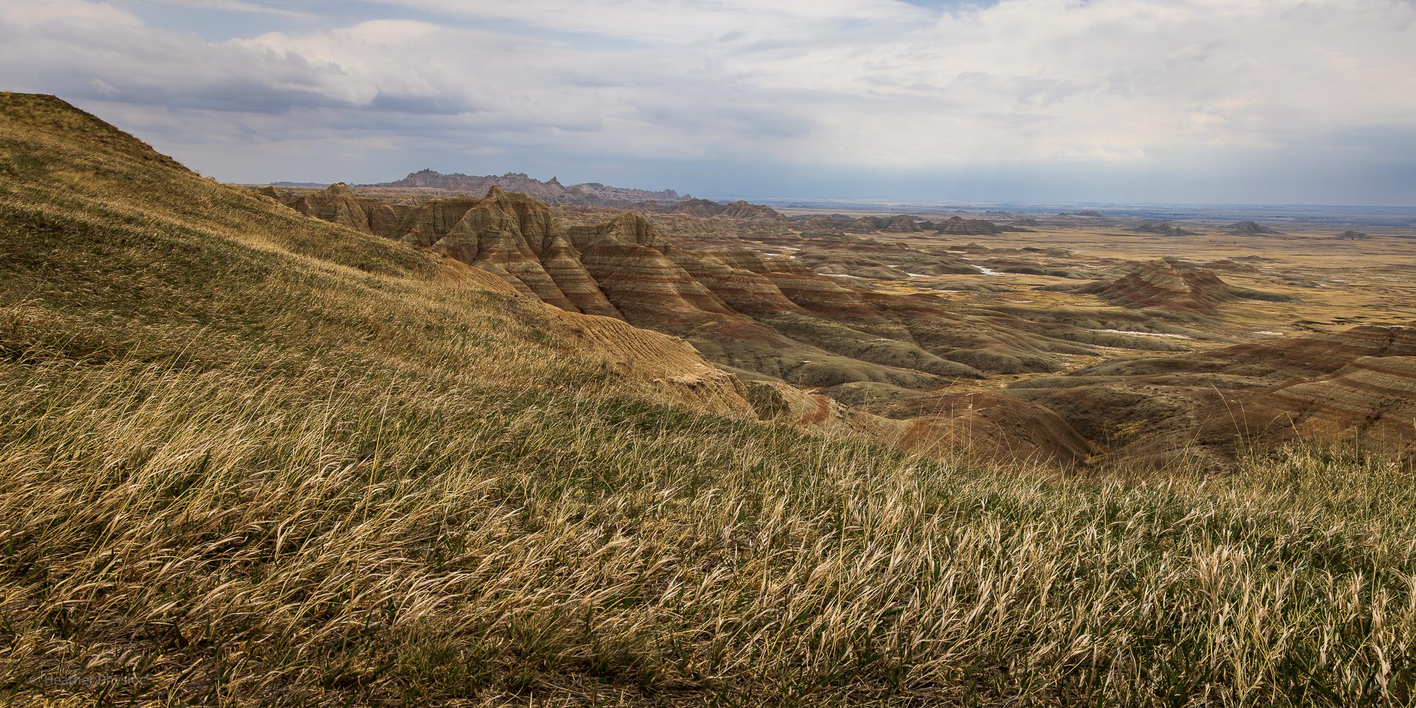 Windy Grasslands at Badlands National Park, Black Hills, South Dakota