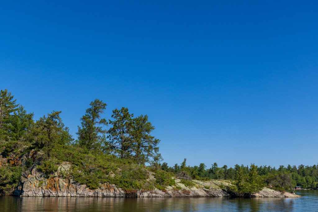 Metamorphic & Igneous Rock Form Island Outcroppings at Voyageurs National Park in Minnesota