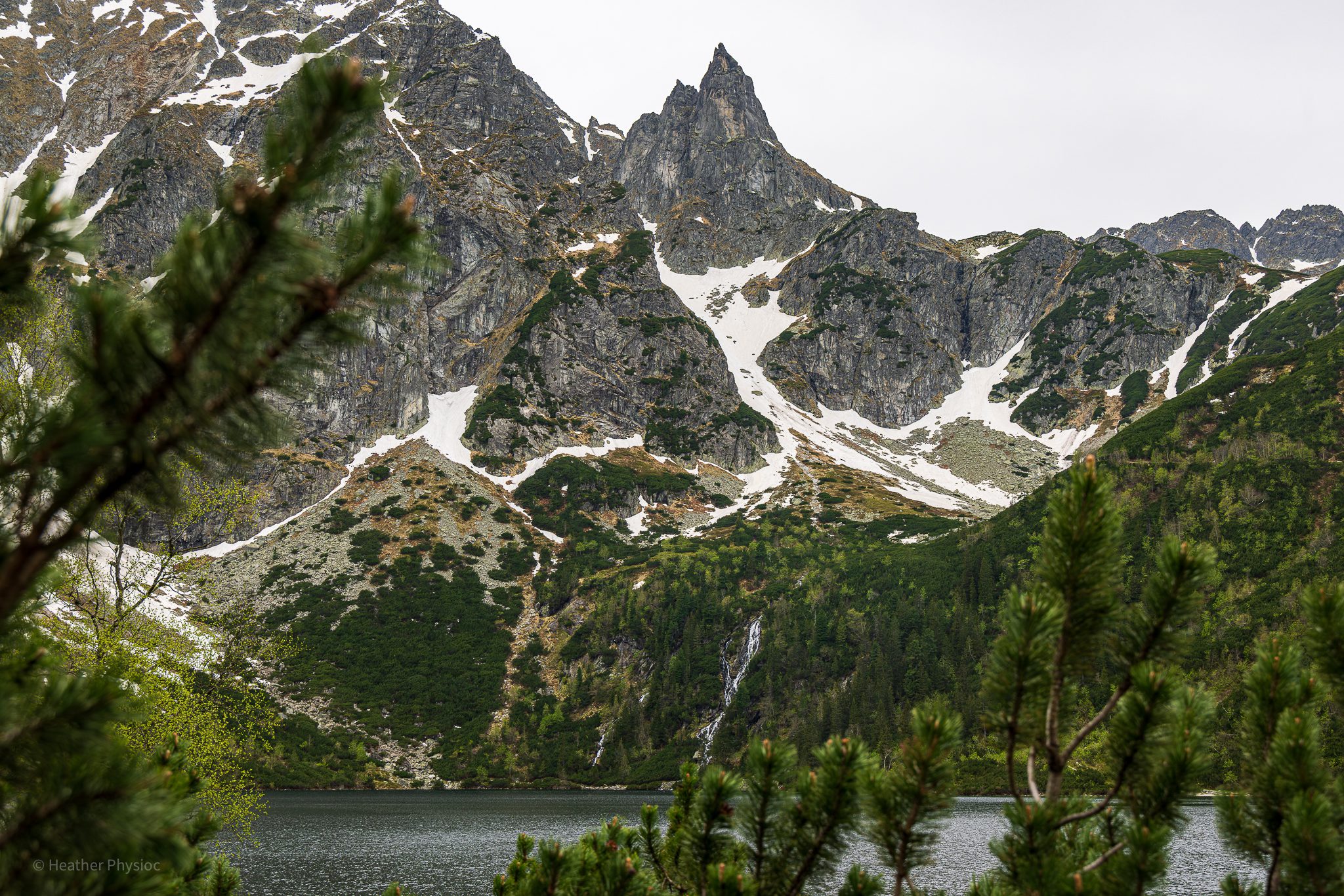 Snowmelt Waterfall in the Tatra Mountains