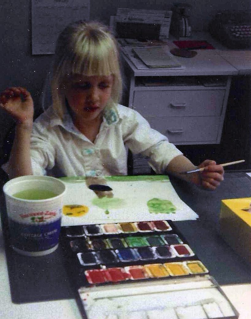 young-heather-painting-grand-dads-art-studio