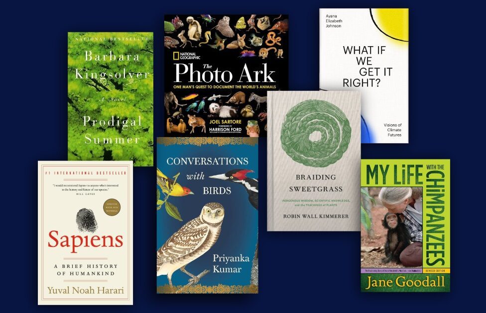 7 influential book recommendations – spanning ecology, climate, history, and Indigenous knowledge – that reshaped how I think about conservation, responsibility, and our place in nature this year.