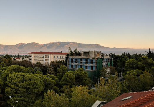 Athens Greece Panoramic Balcony View