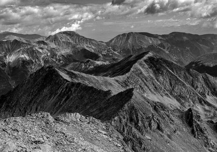 Huron Peak 14er Summit Saddle to Browns Peak in Colorado
